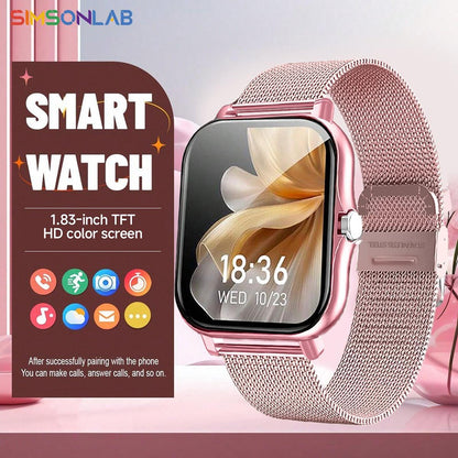 New Smartwatch BT Call Health&Sleep Monitoring 1.83''HD Screen Kids Smart Watch Waterproof Fashoin Sports Bracelet For Women Men