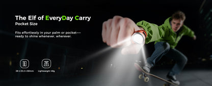 Wurkkos HD03 680LM Mini Clip Light USB C Rechargeable Pocket Flashlight Spotlight/Floodlight Portable EDC RGB Torch with Magnet