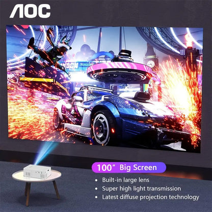 ?? AOC Portable Projector TFT LCD 1080P 1920*1080P Wifi Bluetooth Mini Projectors Home Theater Cinema Outdoor Mini proiettore