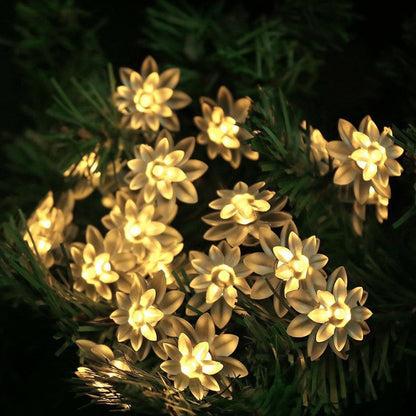 10/20M Cherry Blossom Garland Fairy Lights Indoor Christmas Decoration String Lights 200LED for Wedding Pink Party Decorations