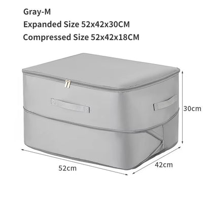 Large Compression Bag Quilt Clothes Closet Cabinet Organizer Storagepouch Ultra Space Saving Self Compression Organizer