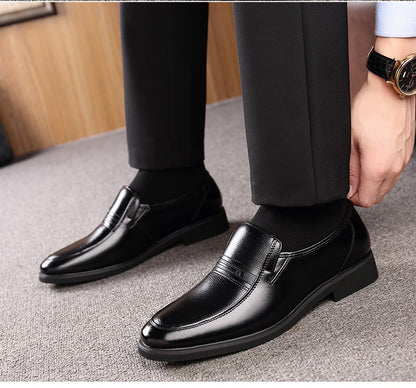 Mens 6CM Height Increase Dress Shoes Fashion Pointed Toe Business Casual Elevator Shoes Leather Oxfords Shoes Zapatos De Hombre