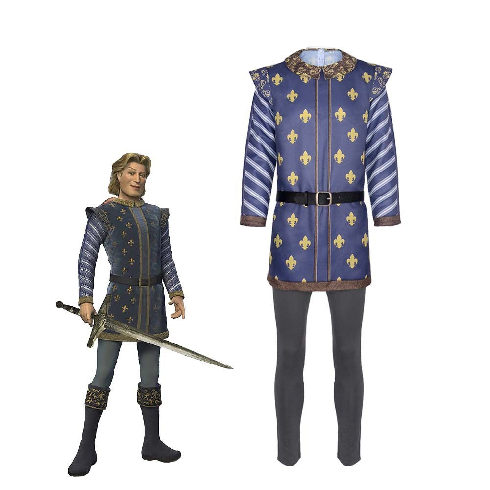 Monster Shrek Cosplay Costume Prince Charming Uniforms Costume Carnival Party Animation Coser Costume