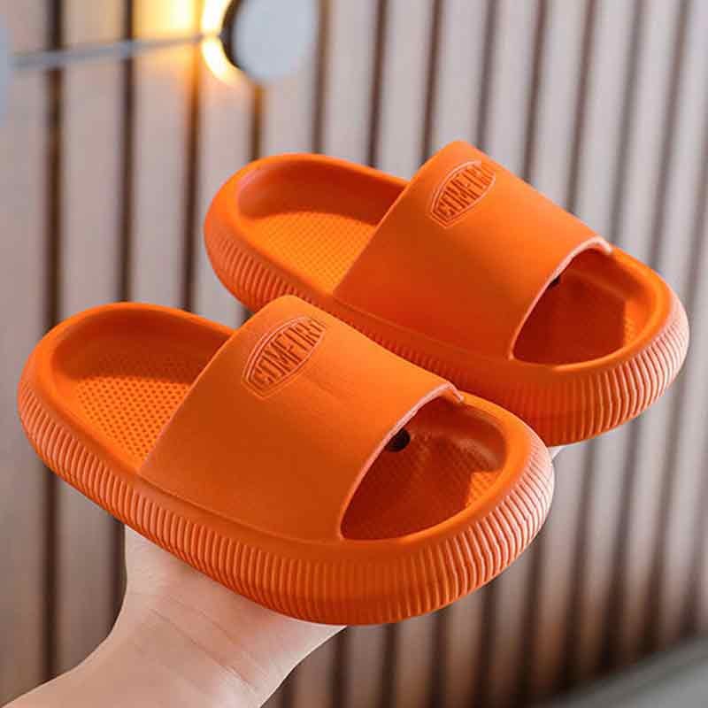 Children's Slippers for Summer Boys and Girls Indoor Bathroom Soft-Soled Thickened Anti-Slip Baby Slippers and Cool Sandals