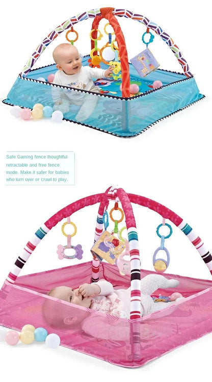 Baby Multifunctional Fitness Frame Kids Early Education Toys Mat Crawling Blanket Baby Early Activity Fitness Fence Dollhouse