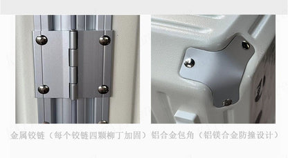 Mala de Viagem Nova com Estrutura de Alumínio, Suporte para Copo, Material PC, Mala de Cabine com Rodas, Grande Capacidade
