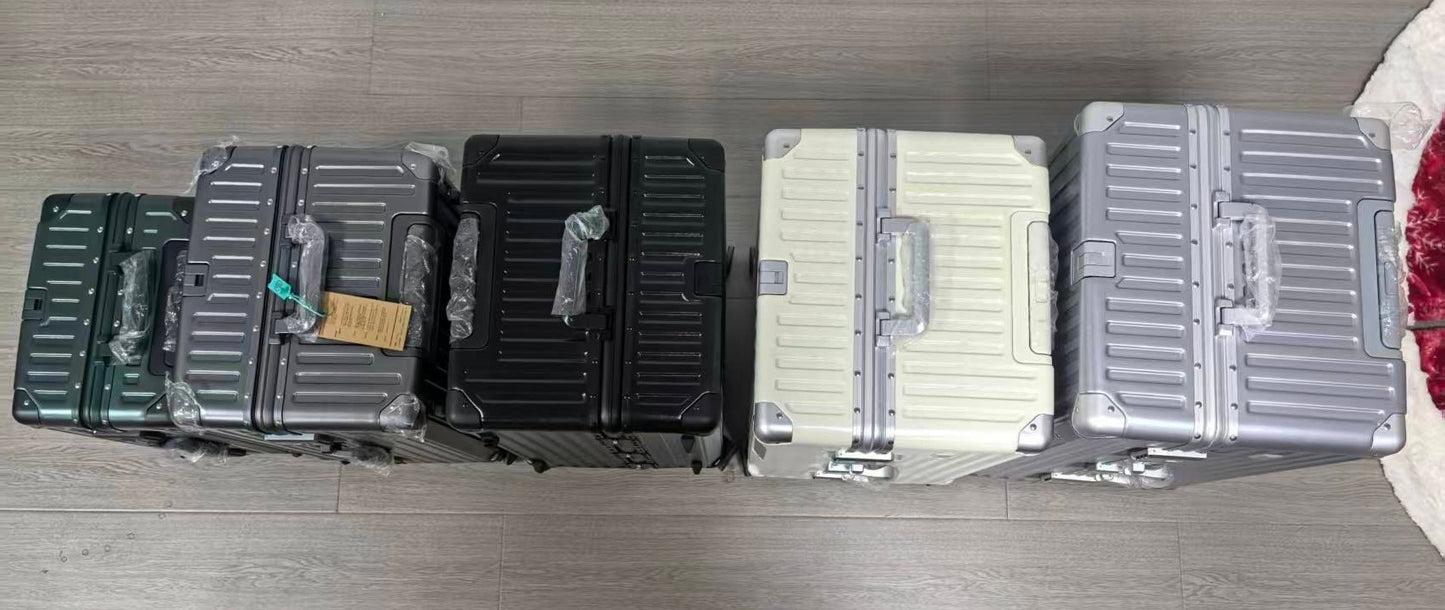 Luxury Suitcase High Quality Upgrade Thicken PC Material Rolling Luggage Aluminum Frame 20/24/26/28/30inch Travel Trolley Bags