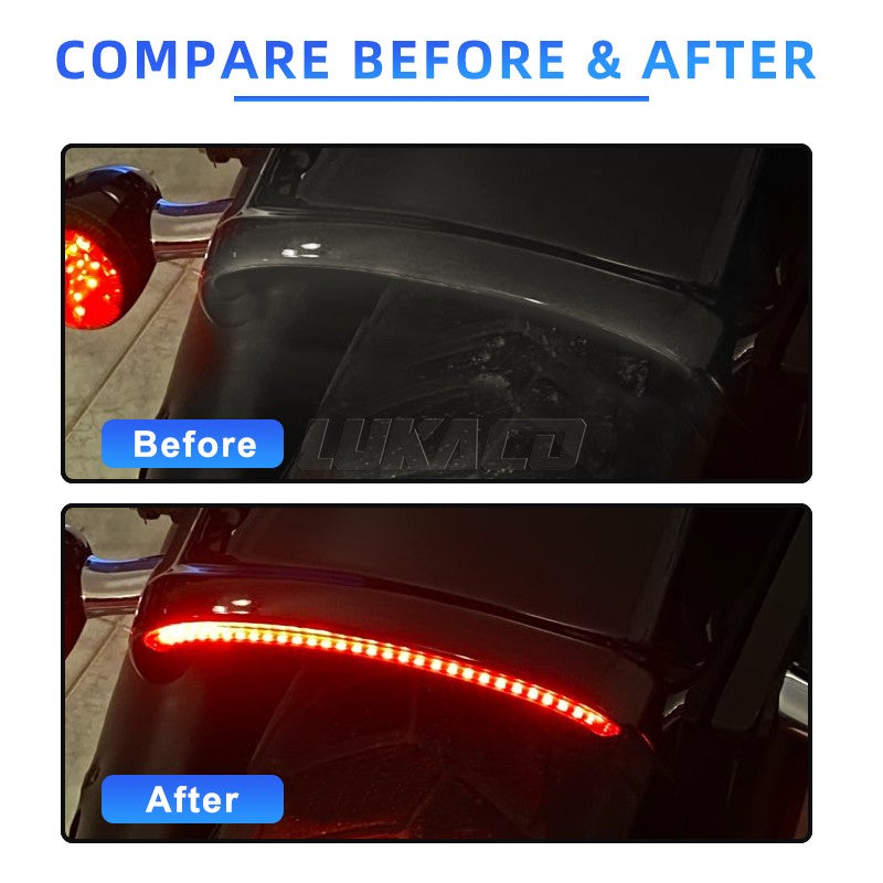 Para Harley Softail Fat Bob FXFBS 114 FXFB 2018-2022 Luz Traseira de Para-lama de LED de Motocicleta Luz de Freio Pisca-alerta Luz de Circulação Peças