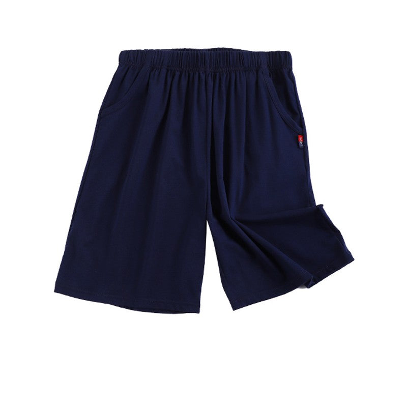 Pajama Pants Men's Shorts Summer Thin Casual Home Loose Large Size Five-Quarter Pants Home Beach Pants Men's Large Pants