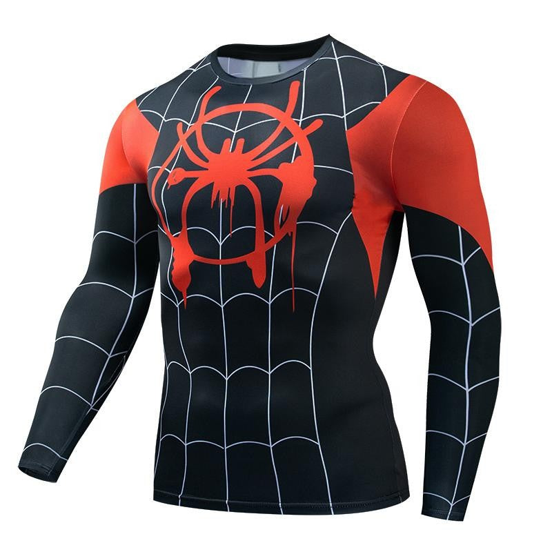 High-quality 3D Printed T shirts Men Compression Shirt Comic Cosplay Costume Halloween Clothing Long Sleeve Tops For Male