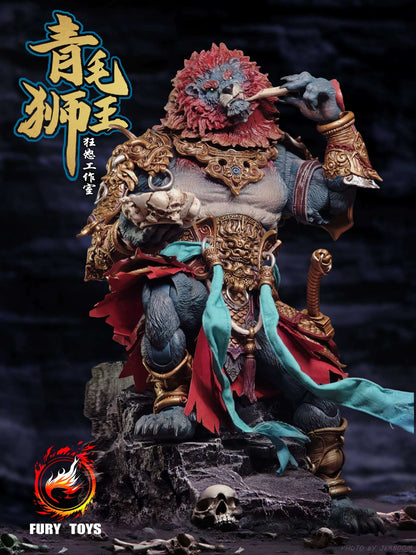 Fury Toys AZURE LION DEMON 1/12 KINGS AT LION CAMEL RIDGE Kit Boneco de Ação Versão Clássica Dourada Coleção Modelo Hobby Presentes