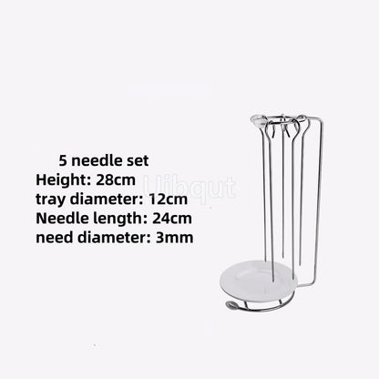 Kebab Barbecue Rack BBQ Cookware Roaster Rack Grill Vertical Stand Spanish outdoor BBQ Skewer Rack for Picnic Party Meat Sausage