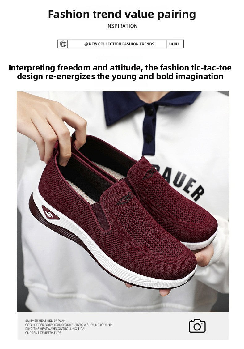 Women Casual Sports Shoes Breathable Lightweight Sneakers Anti-slip Flats Outdoor Running Walking Shoes Female Vulcanized Shoes