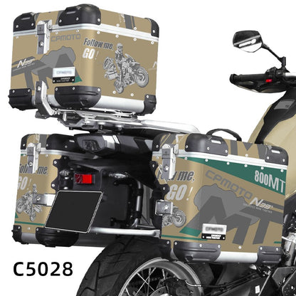 Adesivos de Motocicleta BIKE GP para CFMOTO 800MT N39° Conjunto de Adesivos Decorativos para Caixa de Ferramentas de Alumínio Baú de alumínio