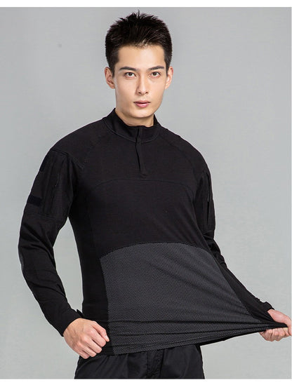 Men Outdoor New Tactical Camo Frog Shirts Wear Resistant Scratchproof Breathable T-shirt Climbing Combat Hunting Men Shirt