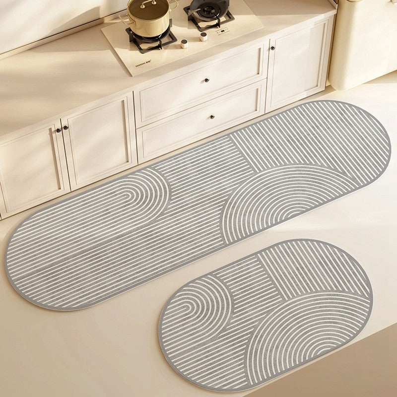 Super Absorbent Kitchen Floor Mat Long Diatomite Kitchen Rug Soft Washable Carpets Anti Slip Bathroom Entrance Doormat ????