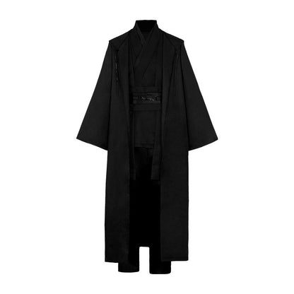 Obi Wan Kenobi Men Robe Jedi Knight Tunic Costume Hooded Uniform Full Set for Halloween Carnival Role Playing Costume