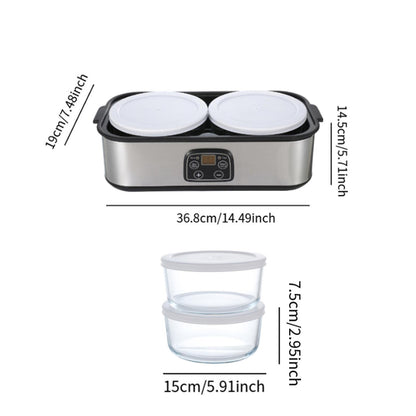 tomatic Yogurt Maker Temperature Control Adjustable Time 1.4L Yogurt Machine for Home Kitchen Restrant Apartment Dining Room