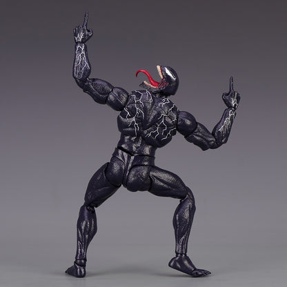 Venom AMAZING YAMAGUCHI legends Boneco de Ação Articulado Modelo de Estátua com Rosto Mutável Colecionável para Crianças Presente Brinquedo