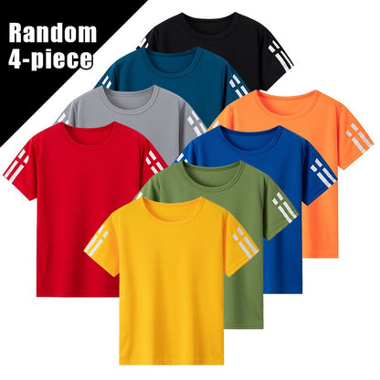 1/4 Piece Children's Fashion Printing Quick-drying Breathable Shorts Boy Running Basketball Football Joker 5 Pants Student Beach