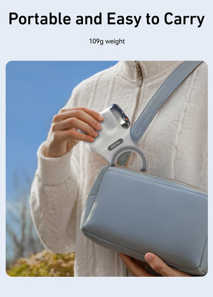 Fun Shot Magnetic Grip, Punho Ergonômico para Câmera de Celular com Controle Remoto Destacável, Funcionalidade Expansível para iPhone/Android