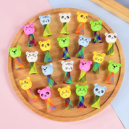 Creative Animal Jumping Doll Toys Cartoon Multicolor Bouncing Elf Christmas Gift Kids Birthday Party Favors Toys School Prizes