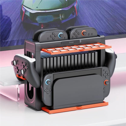 Ipega PG-SW2027 For Switch 1/2 Storage Organizer Dock With 8 For Joy-Con Controllers, Pro Controller, And Game Storage Tower