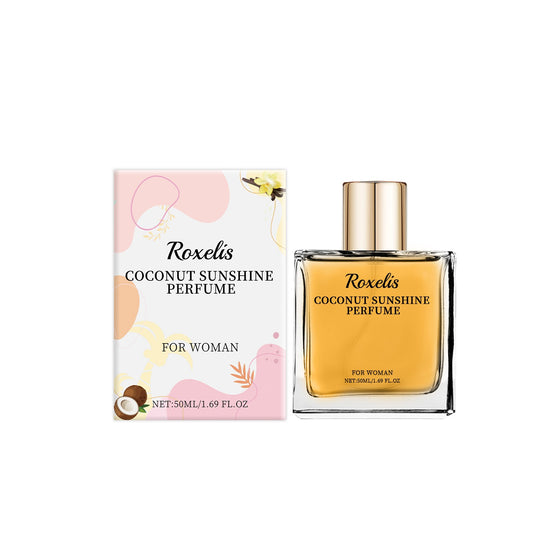 Roxelis Light Vanilla Coconut Perfume Fresh Light Fragrance Lasting Elegant Charming Women Fragrance Convenient Fresh Perfume