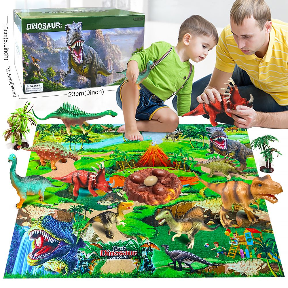 Brinquedo de Dinossauro Criando um Conjunto de Selva de Animais Dinossauros Minifigura Escavação de Dinossauros Brinquedos Educacionais Infantis para Meninos Presente
