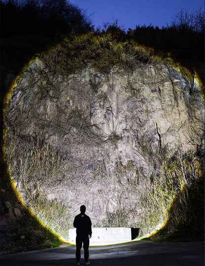 800000lm High Power Strong Light Long Range LEP Flashlight USB Charging 26650 Battery Outdoor Telescopic Zoom Super Bright Torch