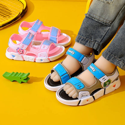 Kids Cartoon Sandals Baby Shoes Boy Soft Sole Rubber Non-slip Girls Sandals Toddler Children's Shoes Summer 2-10 Years