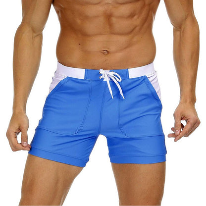 MAGCOMSEN Men's Swimwear Shorts Summer Quick Dry Swimming Trunks Surf Board Shorts Boxer Briefs Swimsuit Beach Sunbathing Shorts