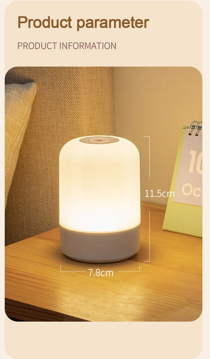 Led Night Lights Bedside Dimmable Charging Desktop Night Lamps Bedroom Bedside Lighting Decoration Touch Led Reading Table Lamp