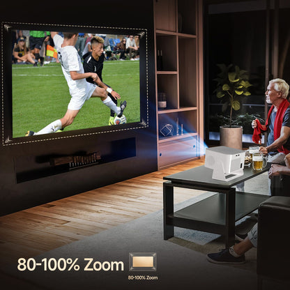 Projetor Magcubic Android 14 900 ANSI Foco Automático Nativo 1080P Suporte 8K Com Wifi6 BT5.4 Portátil para Filmes ao Ar Livre HY350Max
