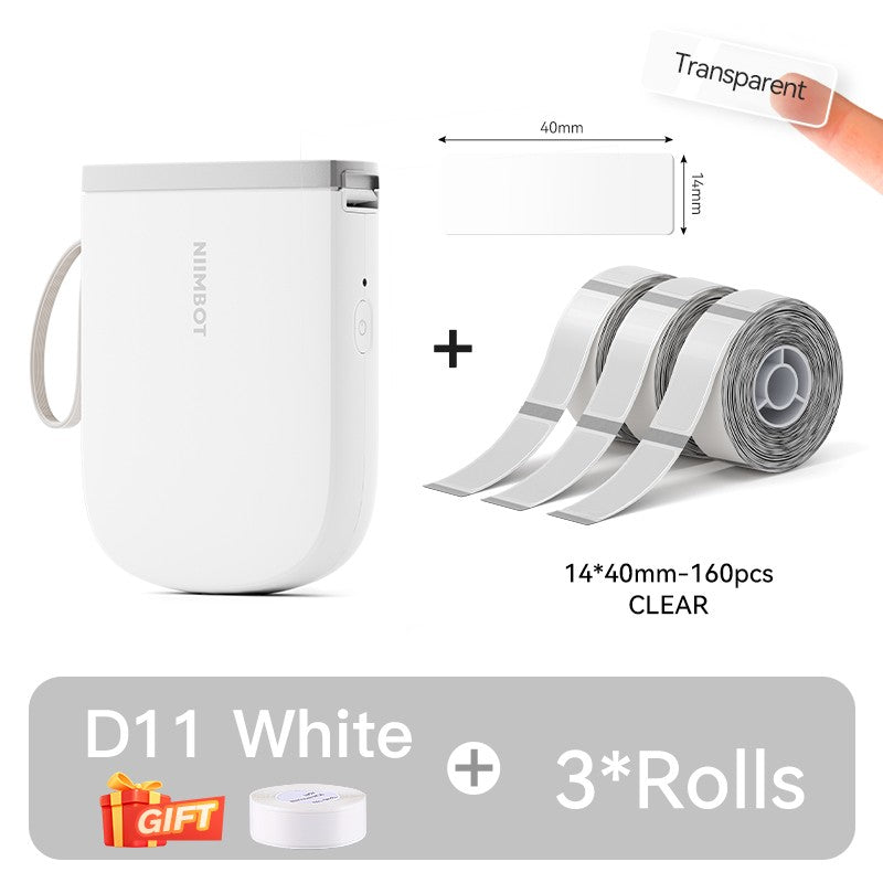 Mini Impressora de Etiquetas Portátil NIIMBOT D11 Nova Versão 300DPI Bluetooth Sem Fio Máquina de Etiquetas Impressora de Adesivos para Cozinha e Crachás
