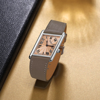 FARASUTE New Unique Square Stainless Steel Quartz Watch Men Casual Sapphire Glass Swiss Movement Waterproof Wristwatches Male