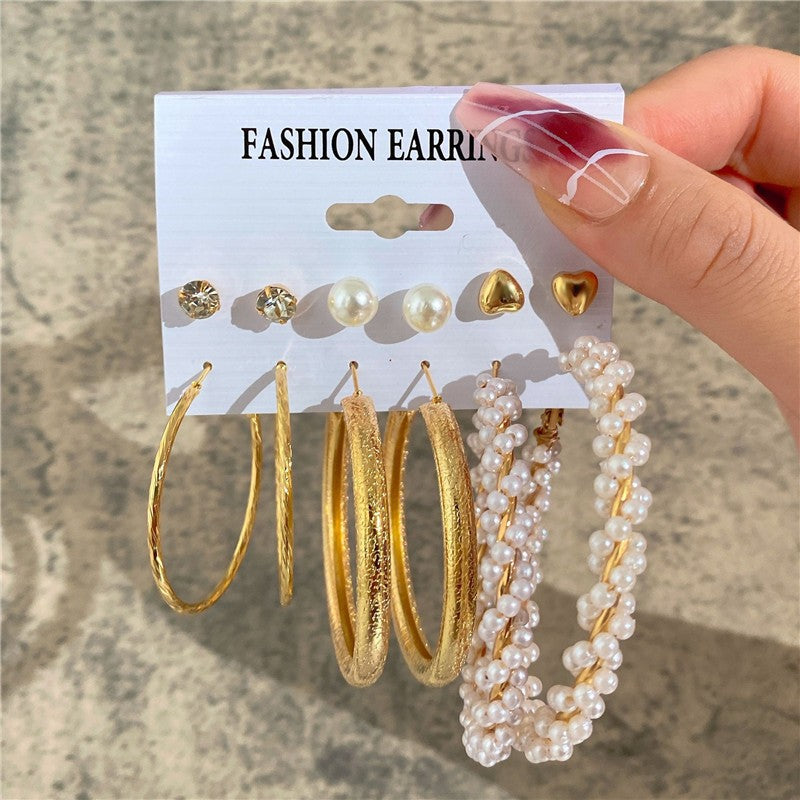 Brincos Grandes de Coração Dourado e Prateado YOBEST para Mulheres, Conjunto de Brincos Borboleta Pendurados, Presentes de Joias Femininas, Nova Moda, 2025