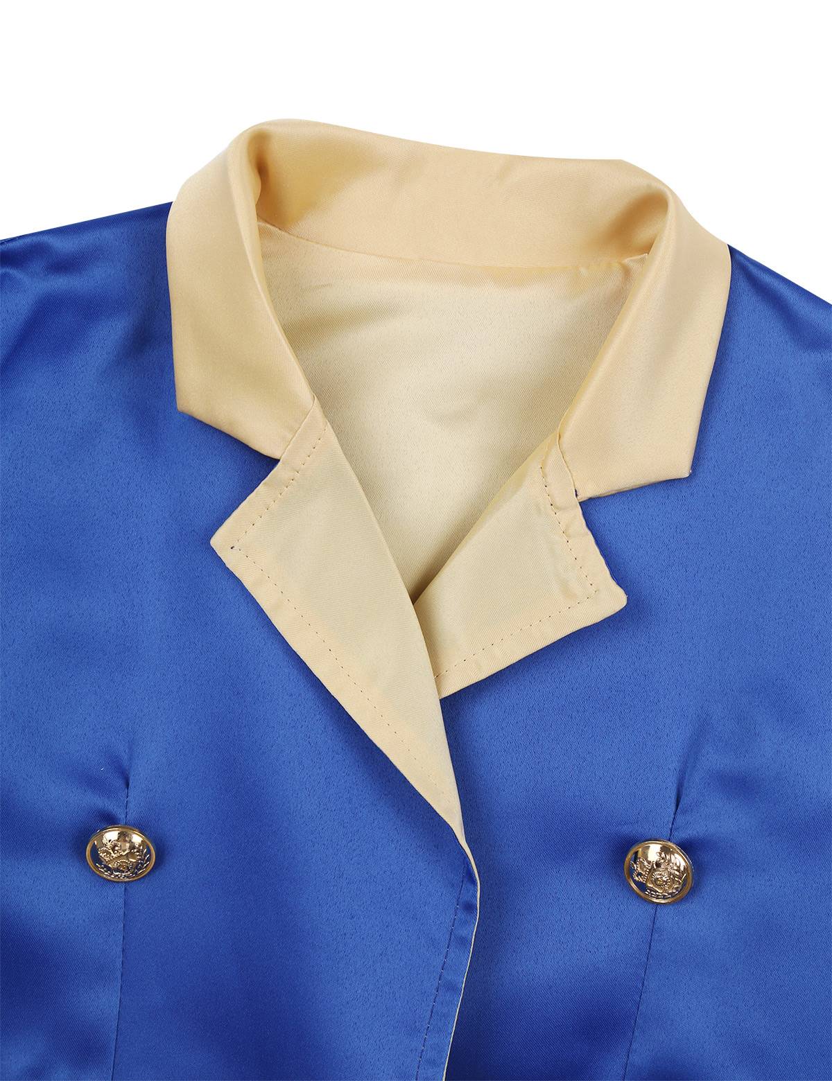 Boys Girls Prince Tuxedo Jacket Turn-Down Collar Coat Halloween Masquerade Theme Party Cosplay Costume Birthday Party Tailcoat