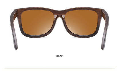 Óculos De Sol GM De Madeira De Bambu Natural Feitos À Mão Polarizados Lentes Com Revestimento Espelhado Com Caixa De Presente