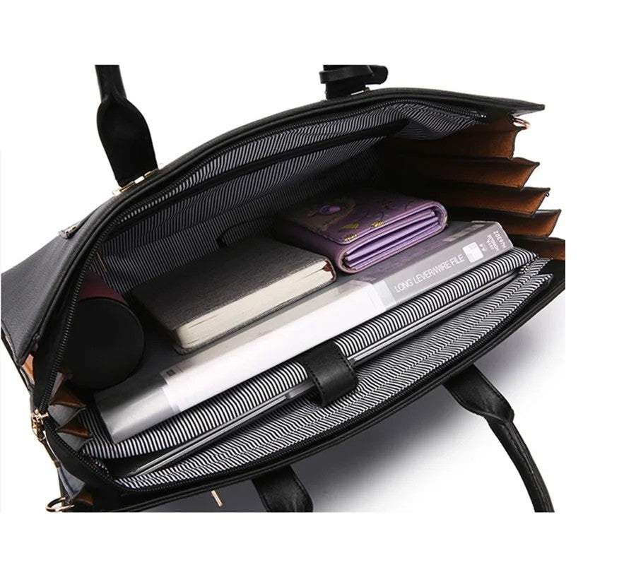 MOTAORA 2025 New Women Handbag Fashion Leather Shoulder Bag Ladies Large Capacity Messenger Bags Laptop Bag For 14" Macbook Air