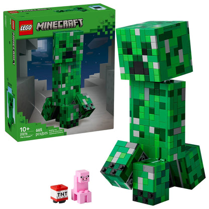 LEGO® Minecraft® The Creeper™ 21276 Minifigura de Creeper e um Brinquedo de TNT Montável de Presente para Crianças a Partir de 10 Anos 665 Peças