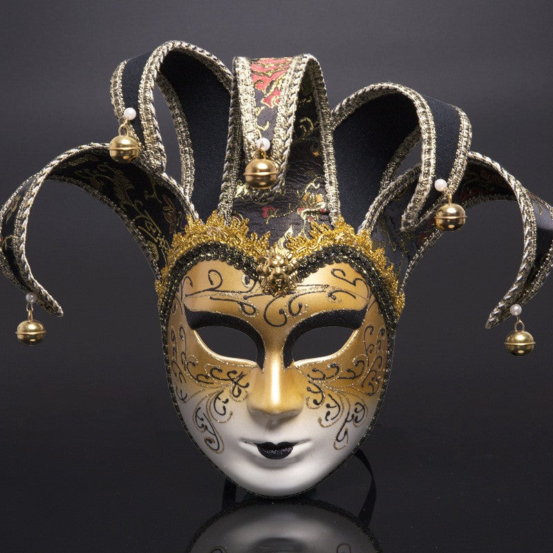 New European and American painted masks for Halloween dance parties - high - end Venetian masks for Italian ladies' performances