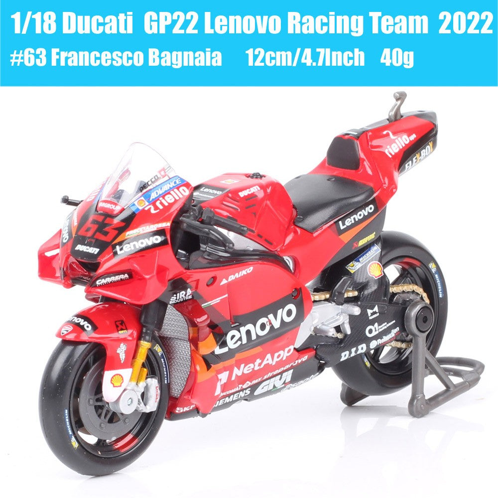 1/18 Maisto KTM RC16 Redbull Ducati GP21 GP22 GP23 GASGAS Honda RC213V Repsol Yamaha YZR-M1GP Moto Modelo de Corrida
