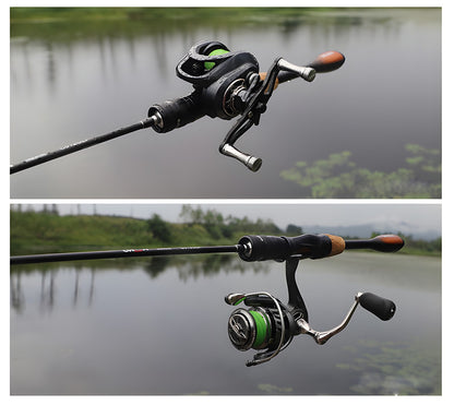Vara de Pesca de Carpa, Baixo, Truta em Fibra de Carbono UL Ultraleve, Vara de Spinning e Casting, 1,8m 1,68m, Vara para Iscas Pequenas