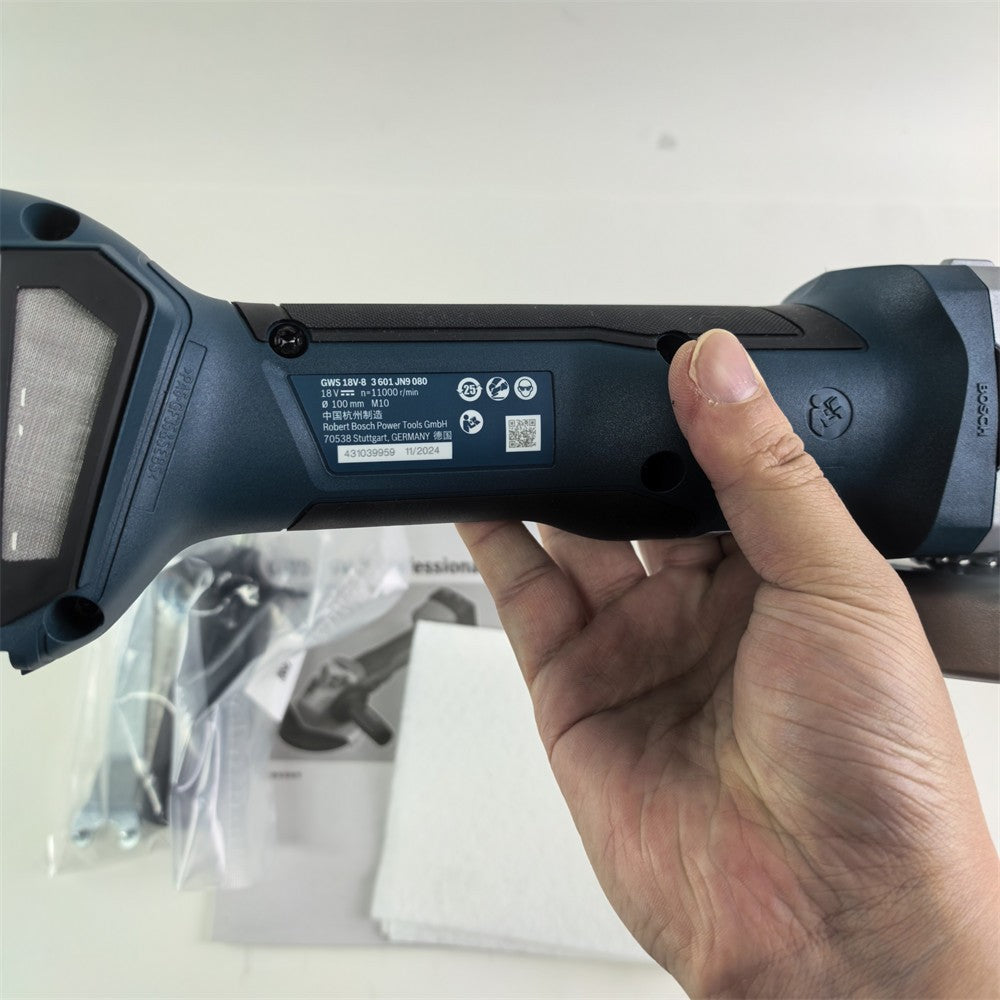 Bosch GWS 18V-8 Professional Esmerilhadeira Angular a Bateria 18V M10 100mm Sem Escovas Máquina de Corte 11.000 rpm Ferramentas Elétricas