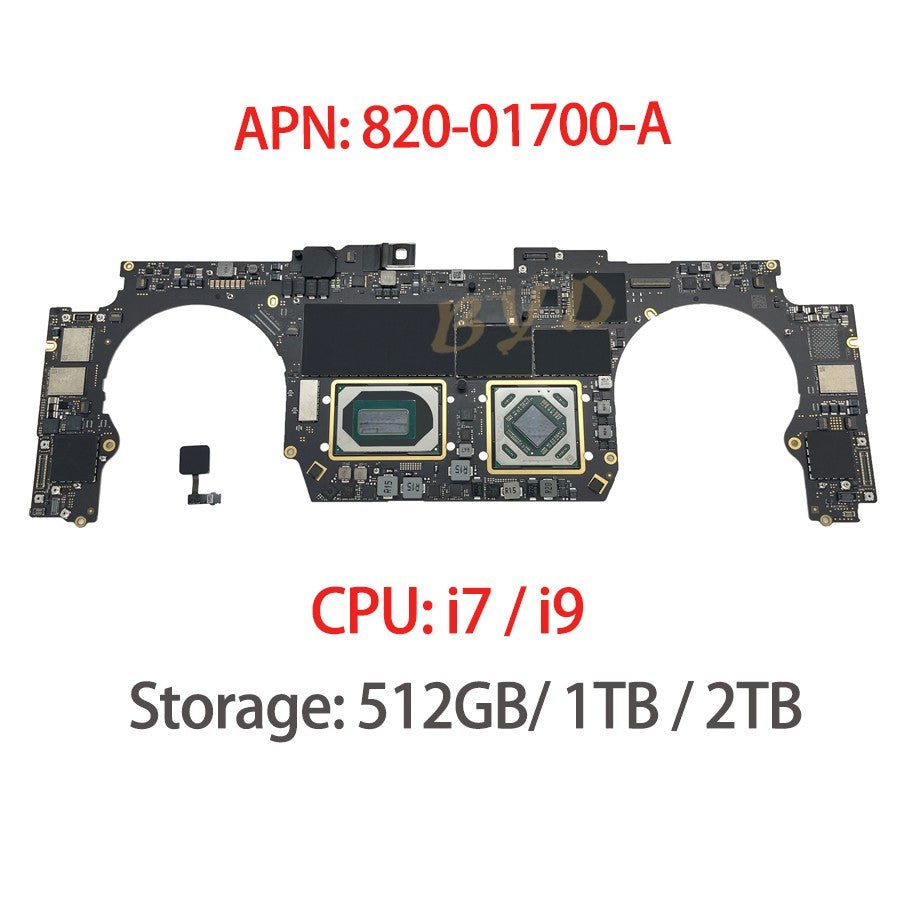 Placa Lógica Original A2141 GPU Radeon Pro 5500 5300 4GB Para MacBook Pro 16" A2141 i7 2.6GHz 16G 512GB Ano 2019