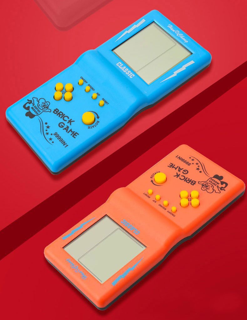 Classic Retro Handheld Game Players for Tetris Console Large Screen Children's Nostalgic Pocket Game Machine Kids Puzzle Toys