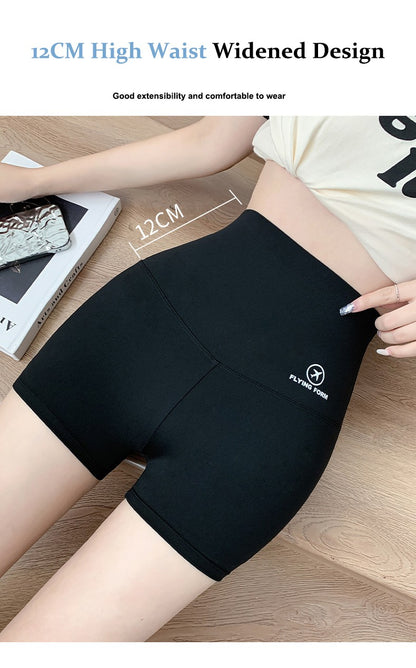 2023 Summer Sports Yoga Shorts Women Letter Embroidery Biker Shorts Women High Waist Casual Streetwear Elastic Female Underwear