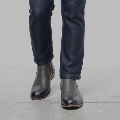 Botas Masculinas Confortáveis Moda 2025 Botas de Couro de Marca