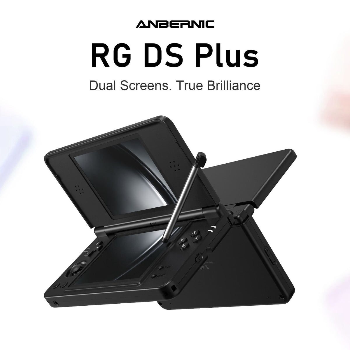 Anbernic RG DS Plus Retro Handheld Game Console 4.3" IPS Dual Screens Linux 16GB 4000mAh DS Plus Streaming Portable Games Player